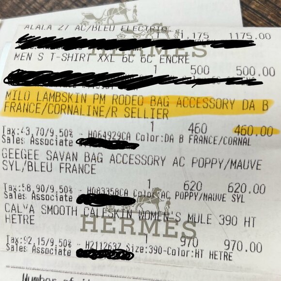 HERMES BNIB Rodeo PM Milo Lambskin GriGri PM Bag Charm - Picture 13 of 13